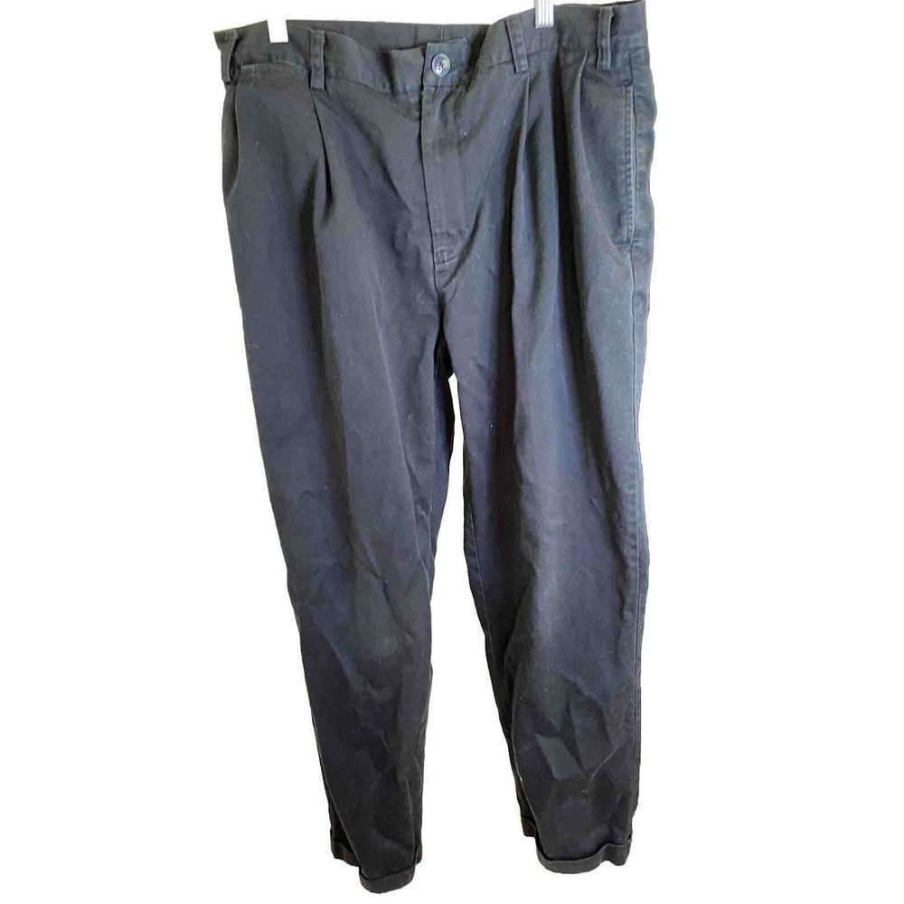 NAUTICA Mens Pants Pleated‎ Front Classic Fit Rigger Pants 38x 34 Cuffed